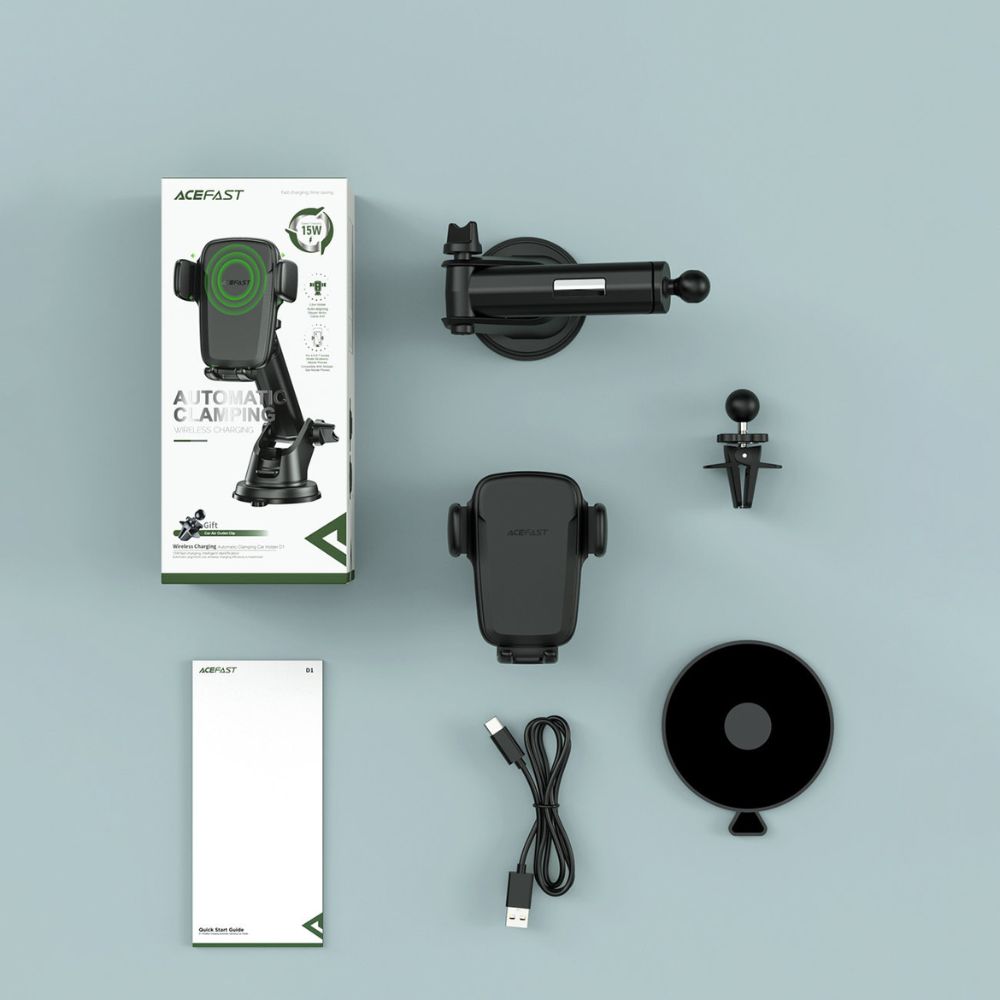 Acefast D1 Wireless Charger Automatic Clamping Car Holder Acefast D1 Wireless Charger Automatic Clamping Car Holder
